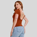Kit 3 Blusas Femininas Costas Nuas