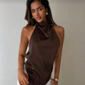 Blusa Feminina Frente Única Gola Alta