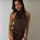 Blusa Feminina Frente Única Gola Alta