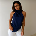 Blusa Feminina Frente Única Gola Alta