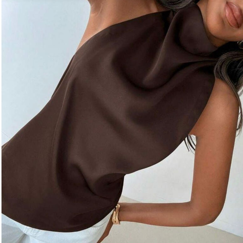 Blusa Feminina Frente Única Gola Alta