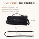 Bolsa Feminina Trançada com Alça Ajustável