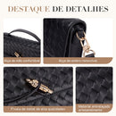 Bolsa Feminina Trançada com Alça Ajustável
