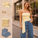 Blusa Feminina Tomara que Caia com Amarração