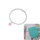 Conjunto Colar e Pulseira Coração Azul