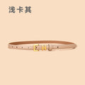 Cinto Fino Feminino com Fivela H