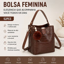 Bolsa Crossbody Feminina em Couro PU