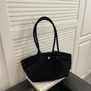 Bolsa de Ombro Feminina em Camurça Vintage