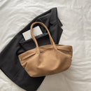 Bolsa de Ombro Feminina em Camurça Vintage