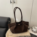 Bolsa de Ombro Feminina em Camurça Vintage