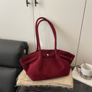 Bolsa de Ombro Feminina em Camurça Vintage