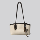 Bolsa de Ombro Feminina Retrô Texturizada