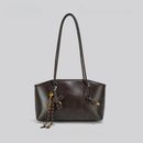 Bolsa de Ombro Feminina Retrô Texturizada